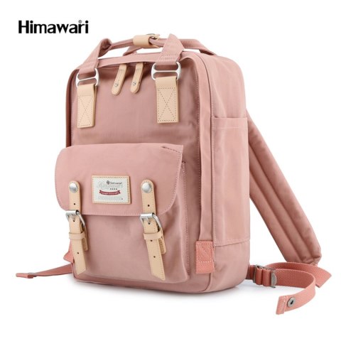 Stylowy plecak różowy na laptopa z przegródkami - Himawari