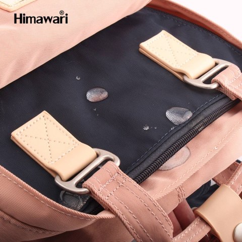 Stylowy plecak różowy na laptopa z przegródkami - Himawari
