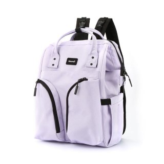 Praktyczny plecak typu mommy bag w fioletowym kolorze - Himawari