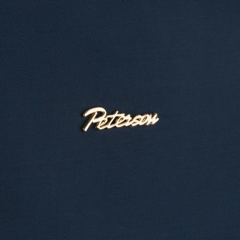 Dwukomorowy, granatowy plecak damski z poliestru - Peterson