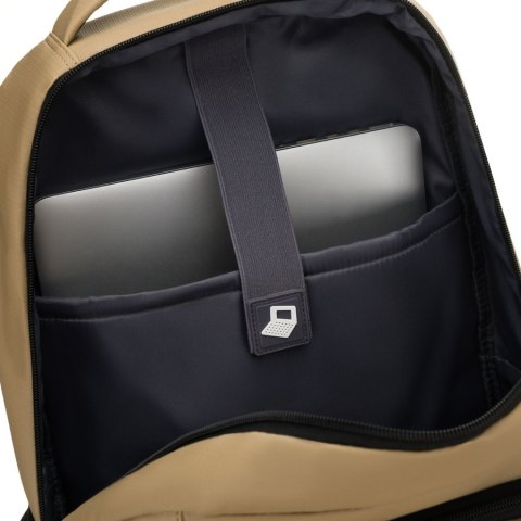 Duży plecak podróżny w kolorze khaki z miejscem na laptopa, dwukomorowy - Peterson