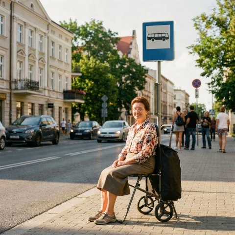 NC4303 WÓZEK NA ZAKUPY Z SIEDZISKIEM 40L CZARNY NILS