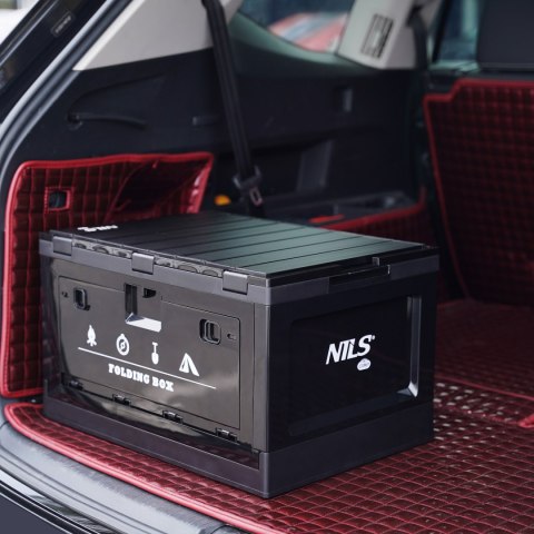 NCB4006 SKŁADANA SKRZYNIA KEMPINGOWA Z FUNKCJĄ STOŁU 2W1 50L NILS CAMP