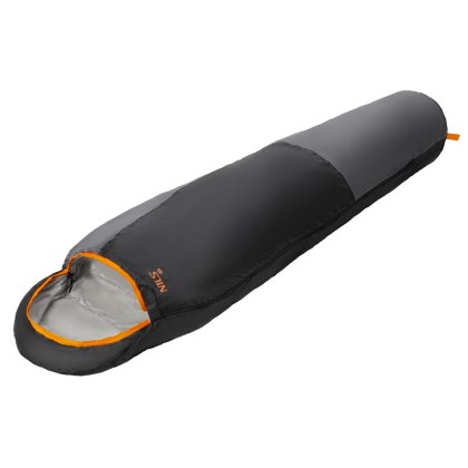 NC1705 ŚPIWÓR ULTRA LIGHT SZARO-POMARAŃCZOWY NILS CAMP