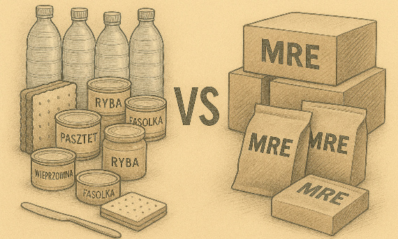 Zestawy awaryjne: zwykłe jedzenie vs racje wojskowe – co lepsze na kryzys?